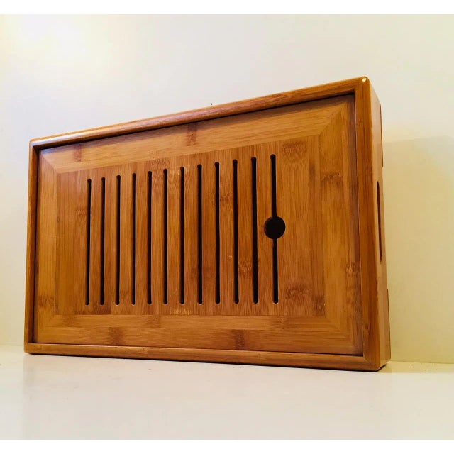 Vintage Danish Beech Storage Box, 1970s For Sale - Image 3 of 11