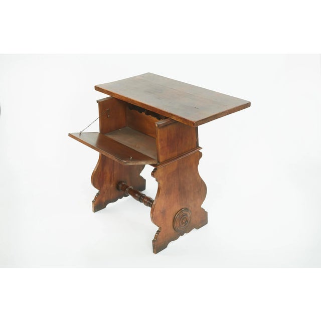 Contemporary 19th Century Traditional Walnut Writing Table For Sale - Image 3 of 13