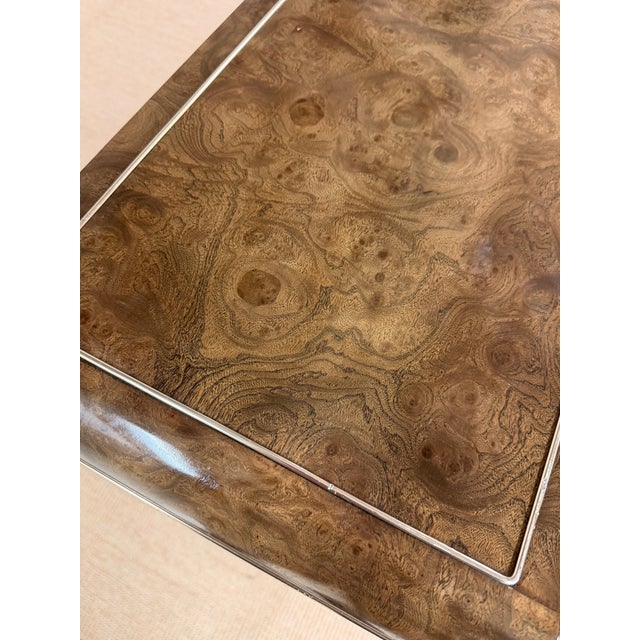 1970’s Burled Console Cabinet From Legendary Mastercraft Furniture For Sale In Cleveland - Image 6 of 12