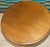 Antique Oak Round Side Table with Base and Pedestal Foot, 1920s For Sale - Image 10 of 14