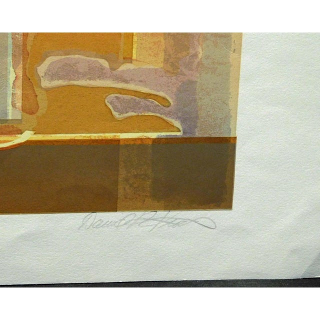 Printmaking Materials 1980s "Mirage" Abstract Psychedelic Embossed Serigraph by David Kroos For Sale - Image 7 of 9