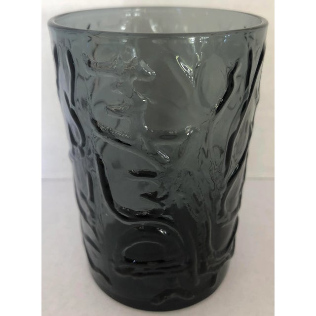 1980s Tree Relief Pattern Glasses/set of 4 For Sale - Image 5 of 6