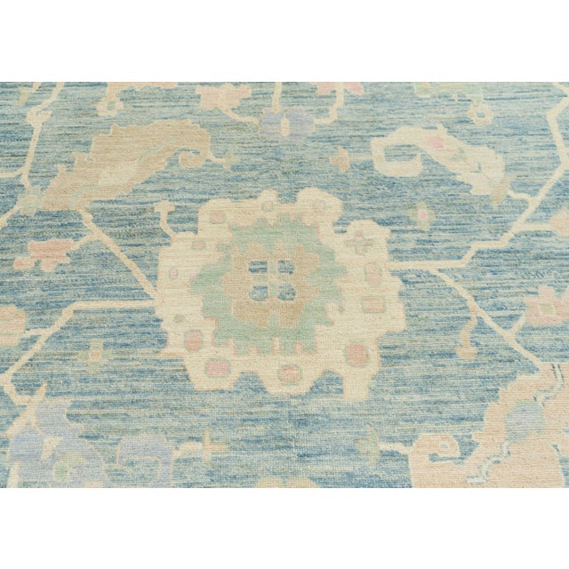 Oushak Rug 9'9" x 13'9" For Sale - Image 4 of 4