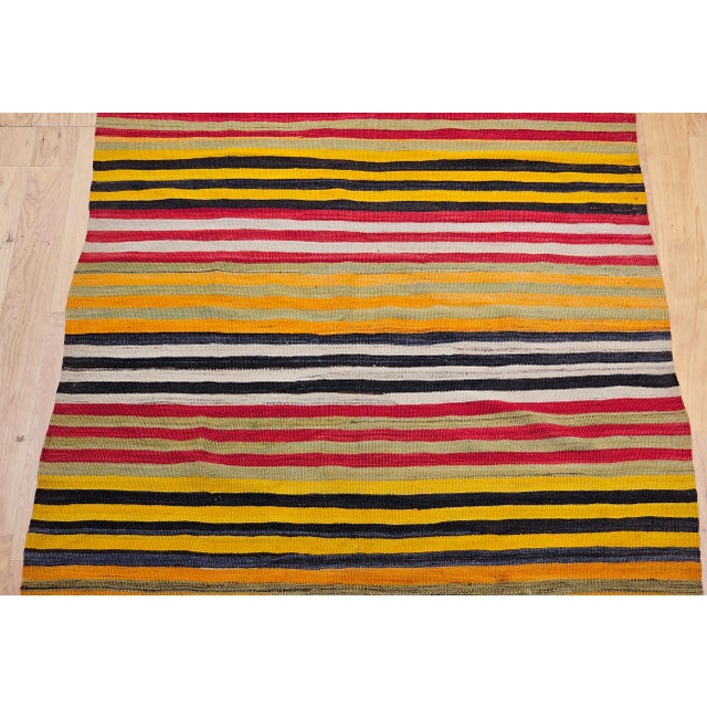 Textile Mid 20th Century Turkish Kilim Rug For Sale - Image 7 of 12