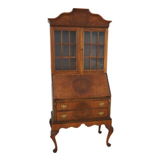 Maddox Geroge III English Style Walnut Secretary Desk For Sale