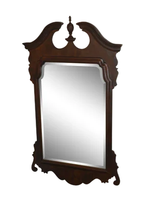 Henredon Salem Collection Dark Cherry Chippendale Mirror