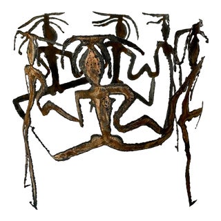 Vintage Brutalist Dancers Sculpture For Sale