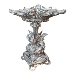 Late 19th Century Christofle Silvered Bronze Figural Centerpiece