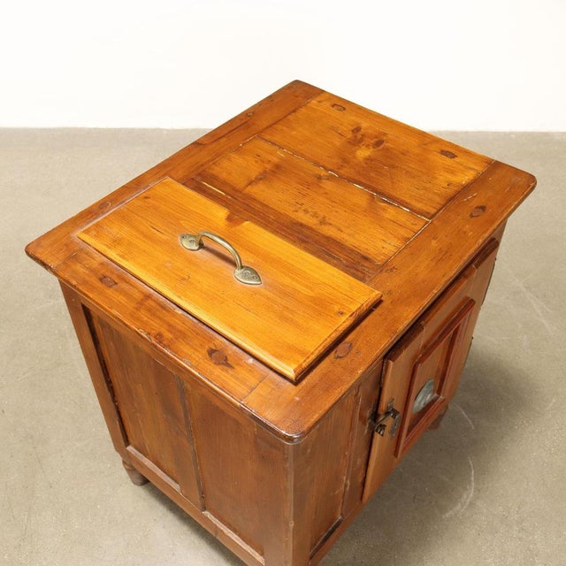 Brown Icebox Cabinet in Fir For Sale - Image 8 of 10