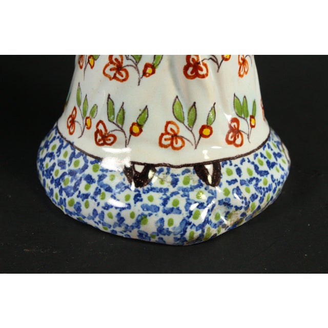 1863-1900 Pair of French Faience Double Salts Bretonne Women 1792, Desvres For Sale - Image 11 of 18