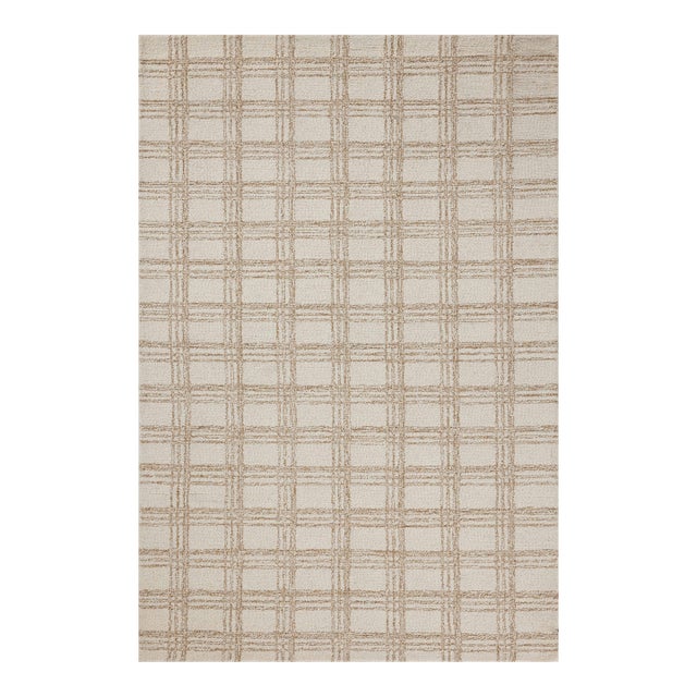 Chris Loves Julia x Loloi Polly Cream / Sand 8'-6" x 11'-6" Area Rug For Sale