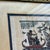 Gold Vintage Signed Egyptian Papyrus Nile Hunting Scene in Textured Gold Frame For Sale - Image 8 of 13
