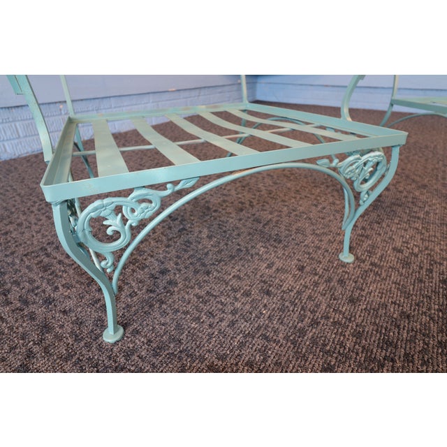 Russell Woodard "Chantilly" Collection: Two Mid 20th Century Wrought Iron Chairs For Sale - Image 11 of 11