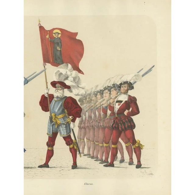 The Cantons of Zurich and Glarus, 1855, Paper For Sale - Image 6 of 10