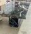 Late 20th Century Late 20th Century Postmodern Italian Verde Marble Dining Table With Rectangular Slab Top and Block Base For Sale - Image 5 of 12