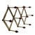 Extremely rare adjustable coat rack, model "AT4," designed by Italian architect Luigi Caccia Dominioni and produced by...