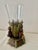Vintage Singerie Motif Primates Dressed in Red Vests & Hat Unique and Exquisite Vase/Vessel For Sale In Denver - Image 6 of 16