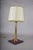 1960s Brass Table Lamp with Leather Base in the style of Jacques Adnet, 1960s For Sale - Image 5 of 11