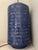 Contemporary Darina Large Table Lamp in Pebbled Blue With Linen Shade For Sale - Image 3 of 5