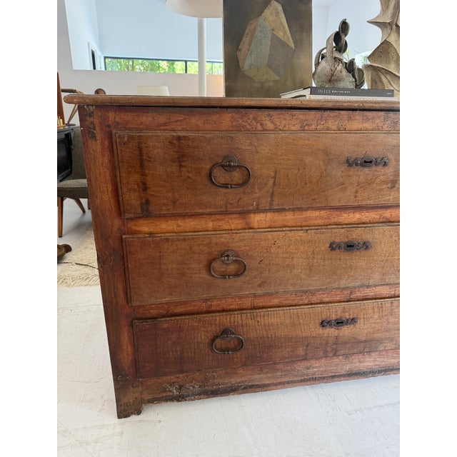 Large Scale Walnut Chest of Drawers, 18th Century, France For Sale - Image 13 of 18