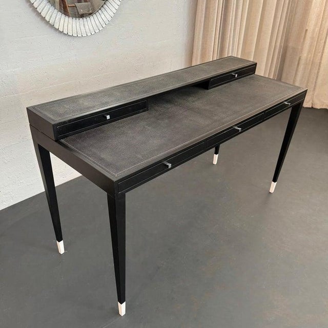 This chic Italian desk is a contemporary piece inspired by the great designers of the Hollywood Regnecy and Art Deco...