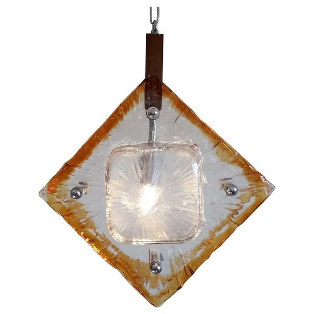 Mid 20th Century Diamond Pendant by Mazzega For Sale - Image 10 of 10