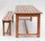Vintage provincial slatted pine table & bench exterior dining from the south-west region of france, c1980. This simple but...