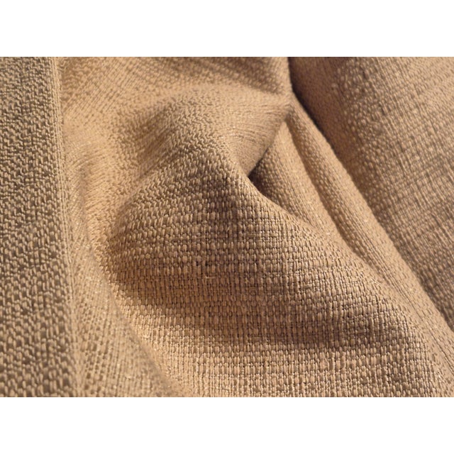 Scalamandre Designer Woven Silk Bourette in Caramel Chroma- 5 2/3 Yards For Sale - Image 4 of 9