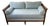 Vintage Upholstered Cane Settee For Sale