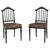 Set of Black Side Chairs, 1870 For Sale