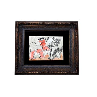 Modern Le Corbusier Lithograph in Color Original Ltd. Ed. Signed +W/Archival Frame For Sale