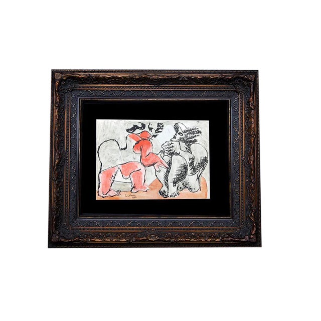 Modern Le Corbusier Lithograph in Color Original Ltd. Ed. Signed +W/Archival Frame For Sale