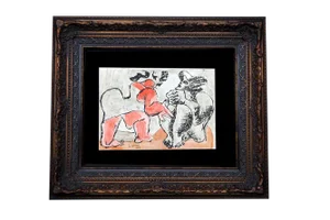 Modern Le Corbusier Lithograph in Color Original Ltd. Ed. Signed +W/Archival Frame