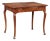 Italian 1780s Walnut Table with Quarter Veneer, Single Drawer and Cabriole Legs For Sale