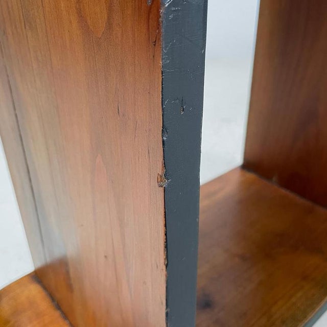 Italian Art Deco Wooden Coffee Table with Painted Black Rounded Profiles, 1940s For Sale - Image 13 of 18