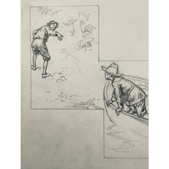 George Tobin Figures in a Boat Illustration For Sale - Image 4 of 5