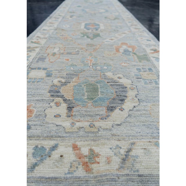 Early 21st Century Turkish Oushak Runner Rug 3' x 8'5" #17186 For Sale - Image 5 of 8