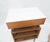 Pair of Oiled Walnut 1 Drawer 3 Tier Side End Tables Stands Composite Top Mint! For Sale - Image 10 of 14
