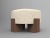 Cassette Pouf in Graffito Parchment Fabric and Smoked Oak by Alter Ego for Collector For Sale - Image 9 of 9