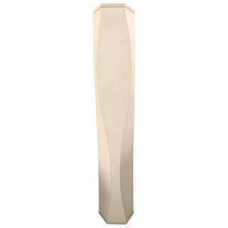 Vintage Noguchi Style Corrugated Paper Floor Lamp by Roland Simmons, Usa, 2005 For Sale