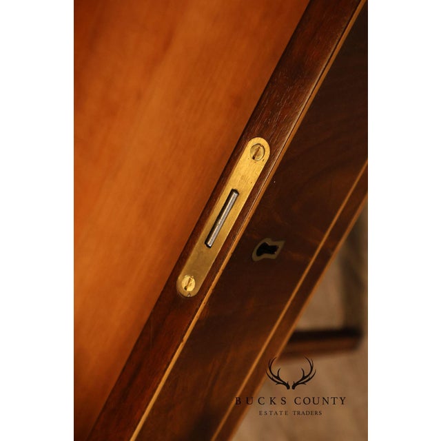 Stickley Colonial Williamsburg Mahogany Inlaid Federal Style End Table For Sale - Image 11 of 15