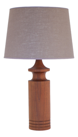 Large Mid-Century Modern Danish Teak Table Lamp