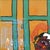 Crazy Apartment 2 - Original Bold Figurative Cubist Mixed Media Painting on Canvas by Valerie Etitinwo For Sale In Los Angeles - Image 6 of 9