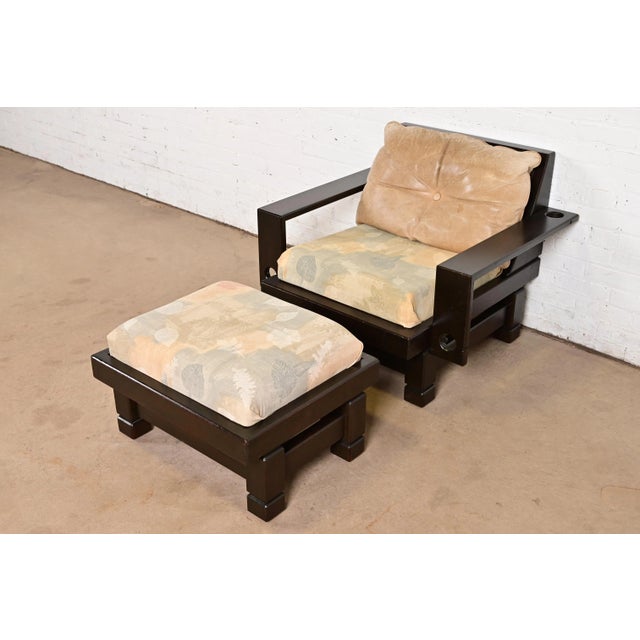 Klaus Rausch Mid-Century Brutalist Geometric Lounge Chair and Ottoman, 1960s For Sale - Image 14 of 14