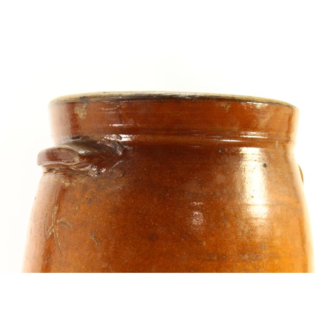 19th C. Southern Pottery Crock Butter Churn, Alkaline Glaze, Alabama For Sale - Image 14 of 18
