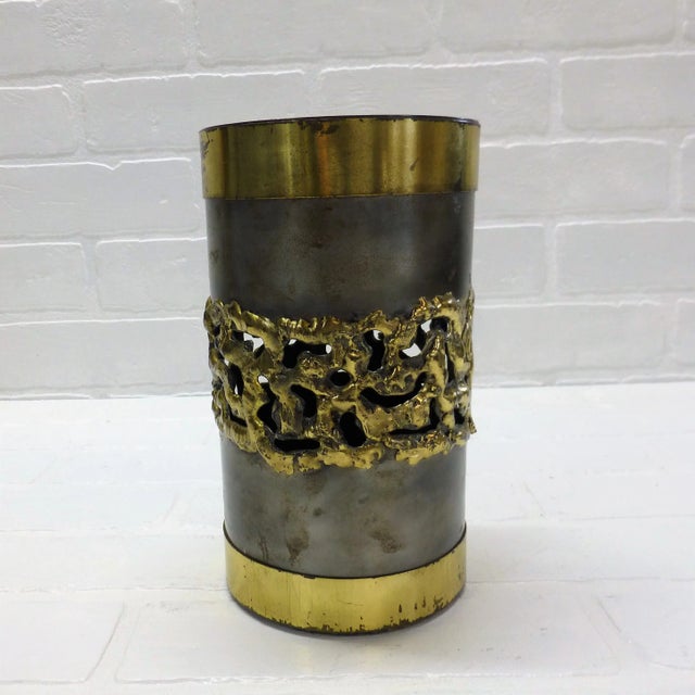 Vintage Brutalist Wine Bottle Holder For Sale - Image 10 of 10