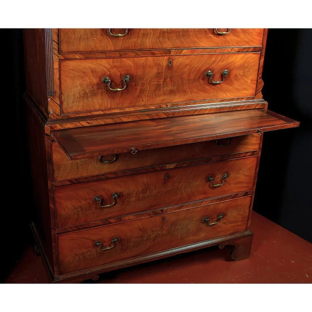 Late 18th Century George III Mahogany Chest in Chest For Sale - Image 4 of 12