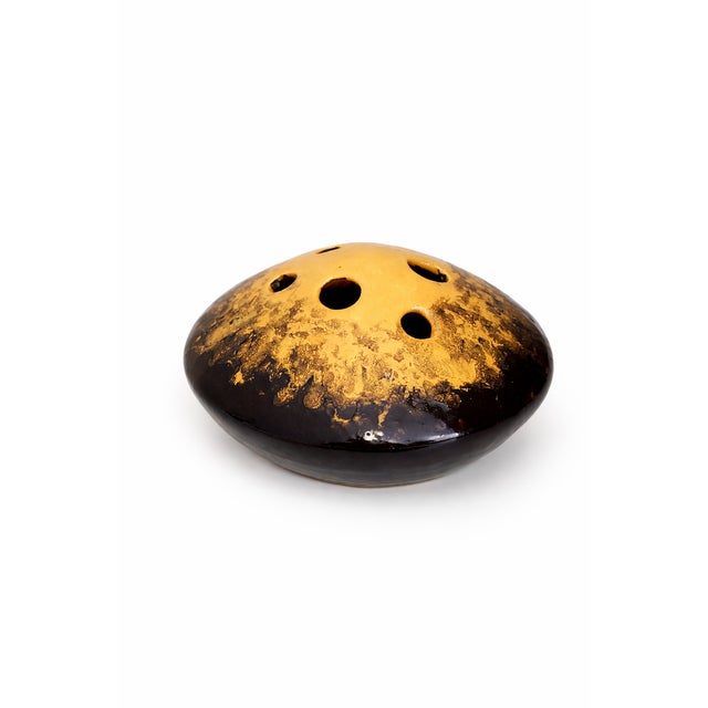Ceramic Mid-Century Modern Hungarian Glazed Ceramic Ikebana Vase from Bodrogkerámia, 1960s-1970s For Sale - Image 7 of 7