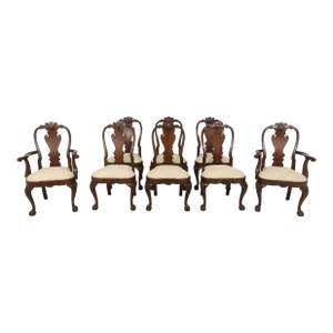 Set of 8 Chippendale Mahogany Philadelphia Style Dining Room Chairs