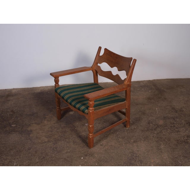 Mid-Century Modern Danish Brutalist Razorblade Armchair by Henning Kjærnulf, 1960s For Sale - Image 3 of 18